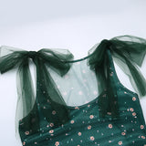 Emily Ratajkowski Dress Vintage Cheongsam Floral Lace-up Waist-Controlled Sexy Dress