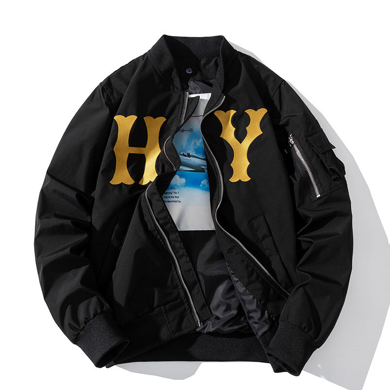 New York NYC Varsity Jacket Bomber Jacket Embroidered Hip Hop Baseball Uniform