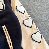 Human Made Sweatshirt Woolen Quilted Leather Baseball Uniform Loose