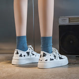 Cow Print Hey Dude Shoes Canvas Shoes Women's Shoes