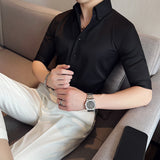 Men's Shirts Summer Large V-neck Shirt