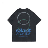 Men T Shirt Summer Casual Tops Men's Clothes Summer Wear Retro Men's round Neck Short Sleeve Casual Loose Letter Circle T-shirt