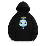 Men and Women Pokemon Pikachu Hoodie Loose Shoulder Long Sleeve Top Clothes