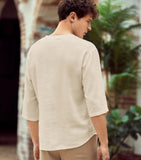 Men's T-Shirt Spring/Summer Men's V-neck Loose T-shirt