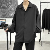Men's Shirts Solid Color Shirt Cardigan