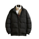 Men's Autumn Winter Coat Stand-up Collar Cotton-Padded Clothes Leisure plus Size Cotton Jacket