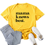 Boy Mama T Shirt Mama Best Letter Print T-shirt