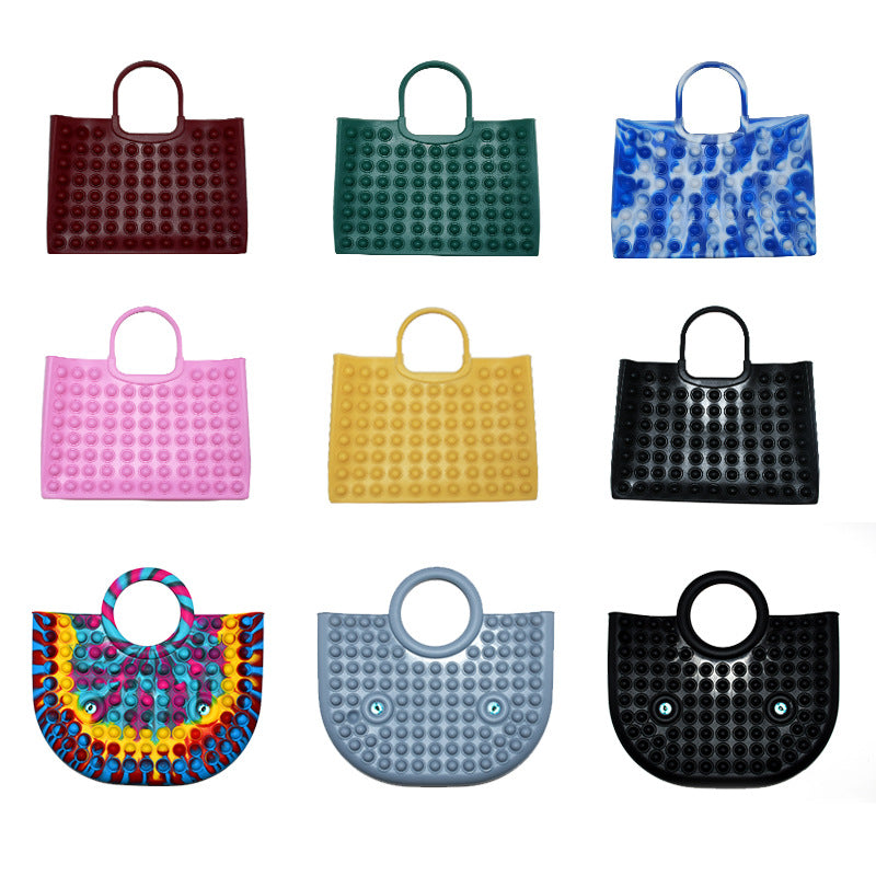 Bubble Pop Handbag Handbag Push Bubble Silicone Bag Women's Bag Finger Press Handbag