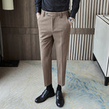 Men Trousers Business Slim Casual Pants