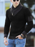 Men's Sweater Pullover Long Sleeve Turtleneck Sweater