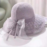 Straw Hat Summer Sun Hat Crocheted Weaving Hollow Hat