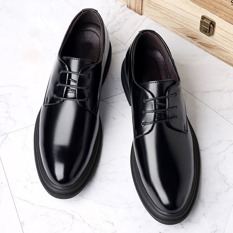 Indo Western Shoes Thick Sole Simple Men's Leather Shoes