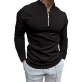 Polo Shirts Fall Men's Long Sleeve Crew Neck T-shirt Polo Shirt T-shirt