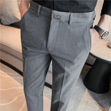 Men Trousers Embroidered Suit Pants