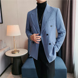 Double Brewed Seersucker Suit Winter Suit Casual Striped Suit