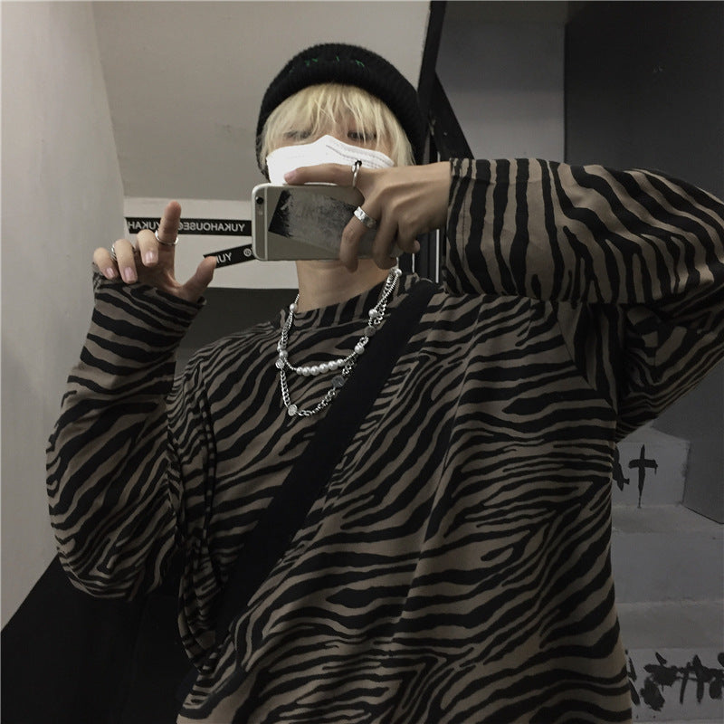 Zebra T Shirt Crew Neck