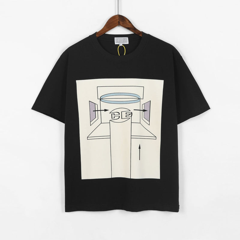 Cavempt Ce Life Cav @ Empt Ce Color Pull Print Men and Women Short Sleeve