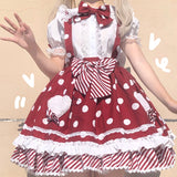 Gothic Lolita Harajuku Style Clothing Dress Rabbit Ears Short-Sleeved Underwear Shirt