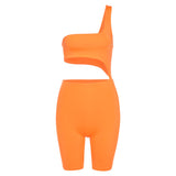 Spring New Women 'S Clothing Sexy Cutout Hip Lifting Short Jumpsuit