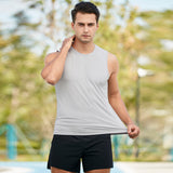 Man Tanks Summer Sports Vest Male Outdoor Loose Transparent