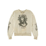 Rrr123 Sweatshirt Saint Michael Vintage Distressed Print Loose