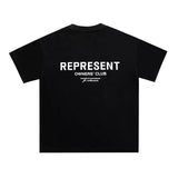 Present T Shirt Slogan Print Loose Men's and Women's T-shirt