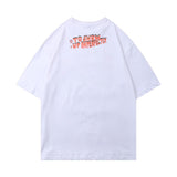 Men's T Shirt Summer Casual Tops Cartoon Bear Printed Short Sleeve T-shirt Fashion Brand Half Sleeve Street Fashion Loose Couple Half Sleeve