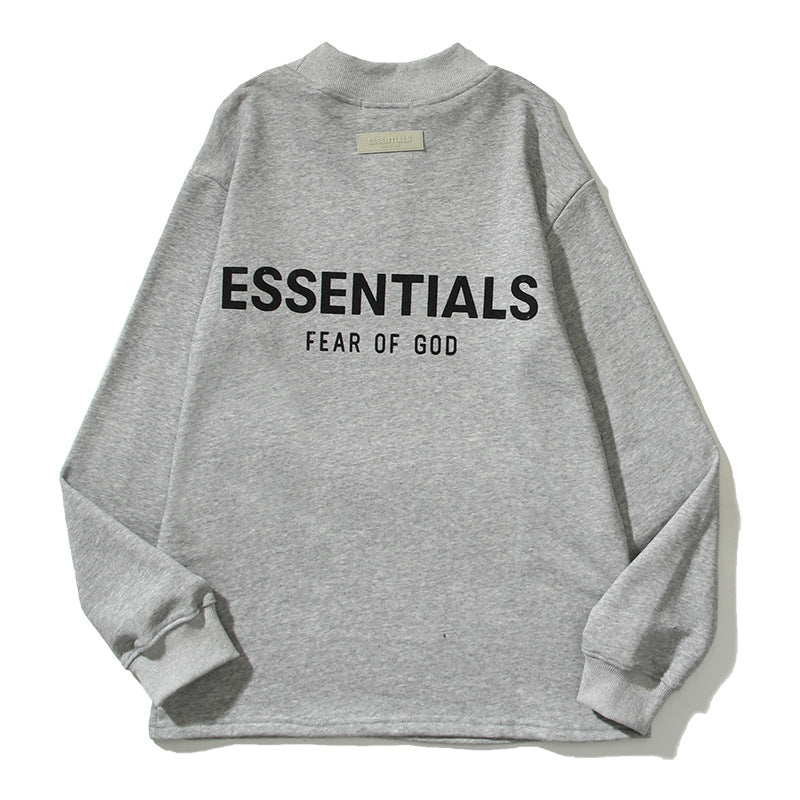 Kanye West Sunday Service Sweatshirt Printed Long Sleeve Half Turtleneck T-Shirt Sweater