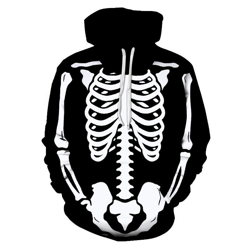 Skull Hoodie Skull Bones Clothing 3D Digital Printing Hoodie