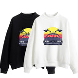 Back to the Future Costume Autumn and Winter Couple Wear Cartoon Printed Loose Sweatshirt
