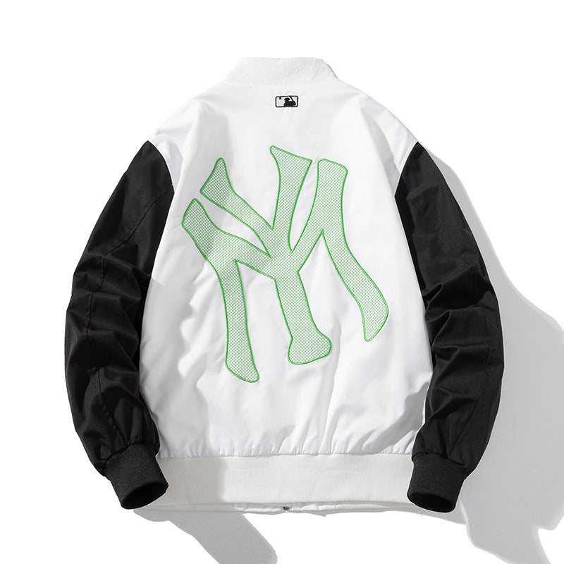 New York NYC Varsity Jacket Baseball Uniform Jacket Male