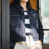 Denim Shirts Cotton Denim Jacket Loose Short Jacket for Women