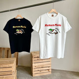 Human Made T-Shirt Charging Duck Slub Cotton Short Sleeve Couple T-shirt