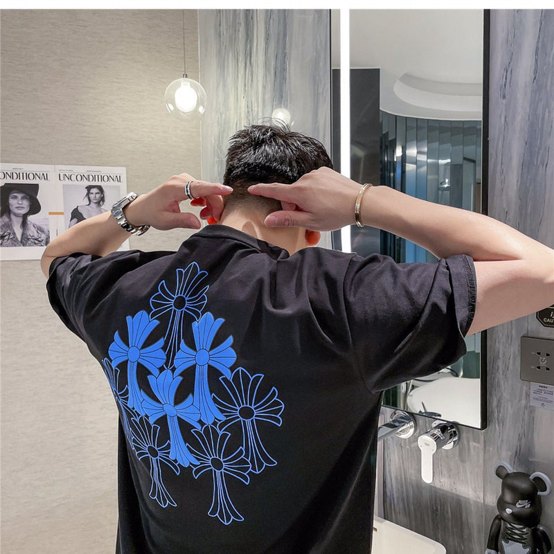 CHH Chrome Heart T Shirt Spring/Summer Printed round Neck Short Sleeve T-shirt for Men and Women