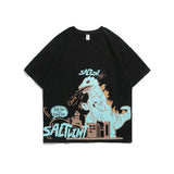 Men T Shirt Summer Casual Tops Men's Retro That's Your round Neck Short Sleeve Leisure Loose Dinosaur Printed T-shirt