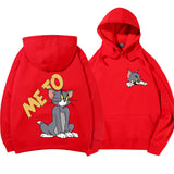 Tom and Jerry Hoodie Hooded Loose Autumn Winter Sweater Men's Jacket