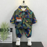 Toddler Boys Jackets Boys Autumn Clothing Denim Suit Children Two Pieces