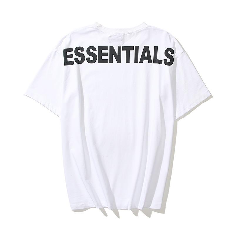 Fog T Shirt Street Tide Brand Polyline Reflective Casual Loose Short Sleeves Tshirt Fear Of God