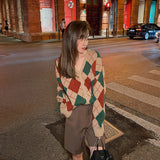 Preppy Aesthetic Outfits Sweater Coat Plaid