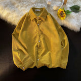 Corduroy Patch Jacket Autumn Corduroy Coat Women's Shirt Trendy Loose