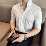 Men's Shirts Summer Large V-neck Shirt