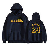 In Memory of Kobe Hoodie Loose Hooded Sweater
