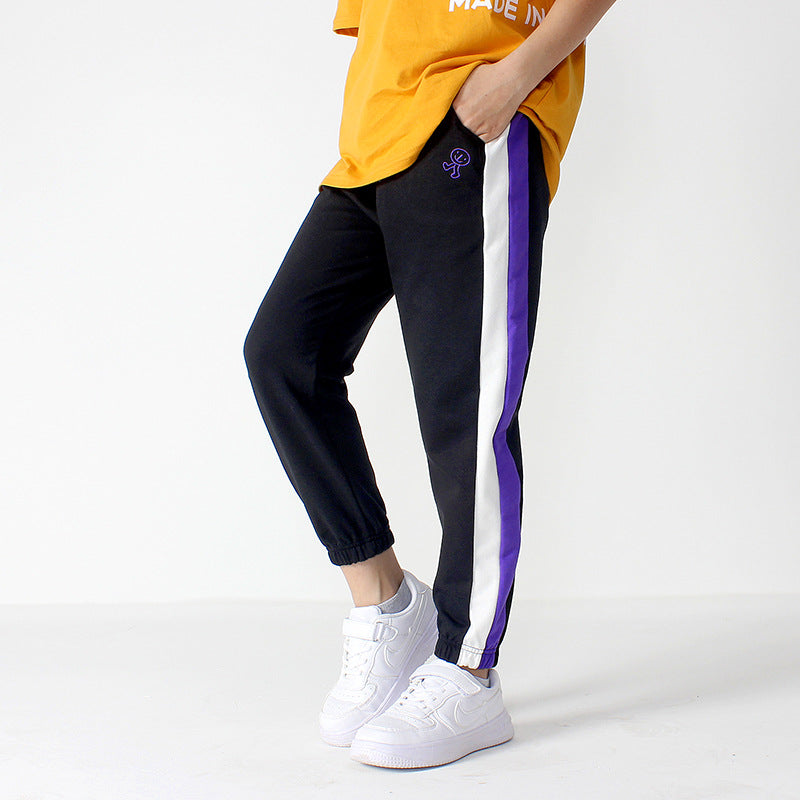 Children Boy Pants Autumn Children's Trousers Embroidered Sweatpants Casual Pants