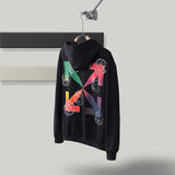 Off White Hoodie Cotton Hoodie Fashion Arrow Men Owt Casual Fashionable