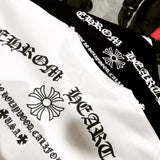 CHH Chrome Heart T Shirt Spring/Summer Letters Puff Print round Neck Short Sleeve T-shirt for Men and Women