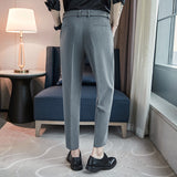 Men Trousers Casual Suit Pants