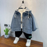 Toddler Boys Jackets Boys' Denim Jacket Autumn Hooded Jacket