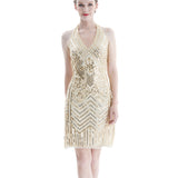 The Great Gatsby Daisy Dress Sexy Sequined Dress Short Skirt Women Backless