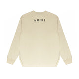 Amiri Long Sleeve T-shirt Trendy Brand Long Sleeve T-shirt Shirt