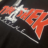 Thrasher T Shirt Summer Flame Skateboard Villain Hip Hop Printed Loose T-shirt